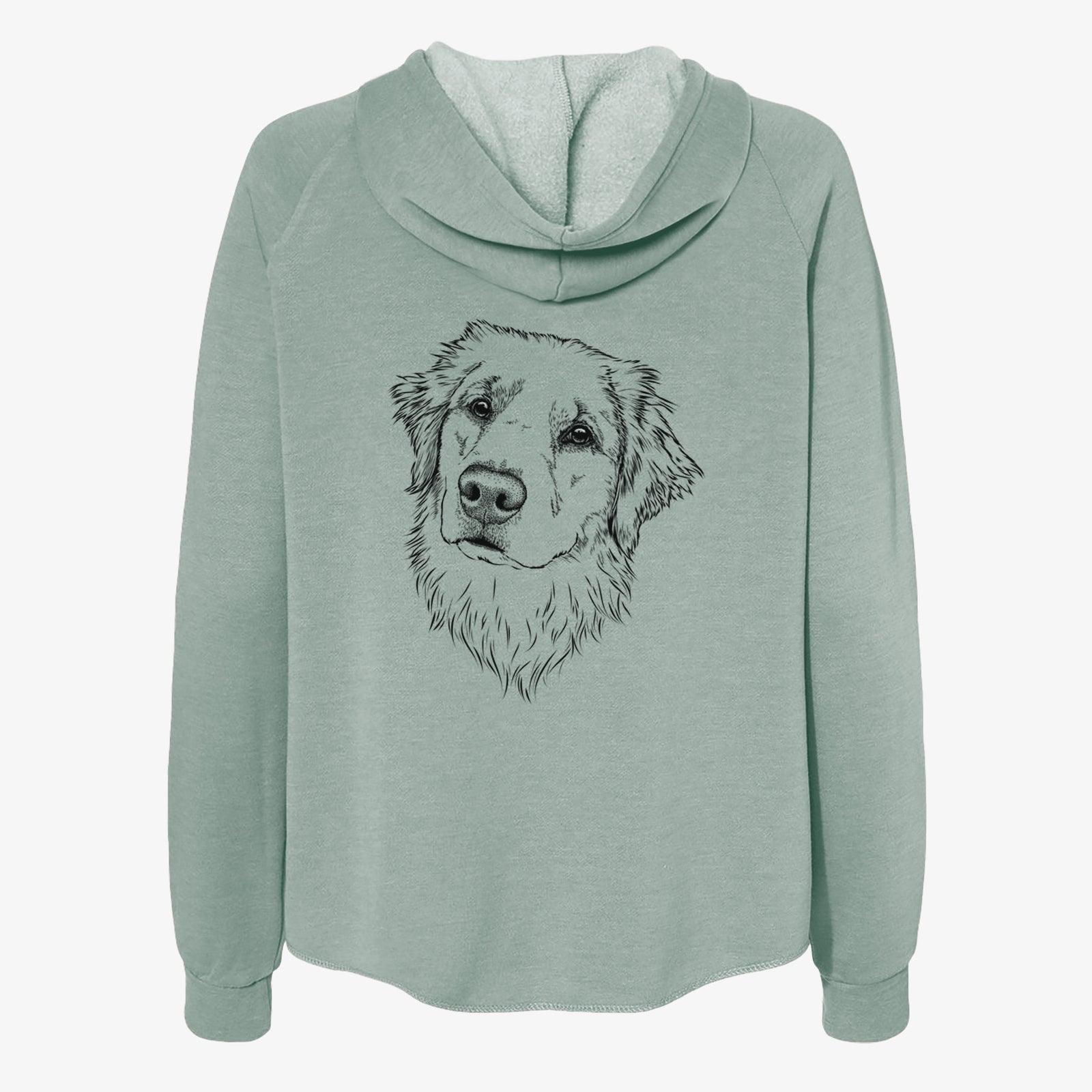 Fiona the Golden Retriever - Women's Cali Wave Zip-Up Sweatshirt