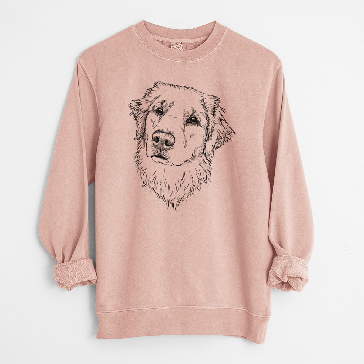 Bare Fiona the Golden Retriever - Unisex Pigment Dyed Crew Sweatshirt