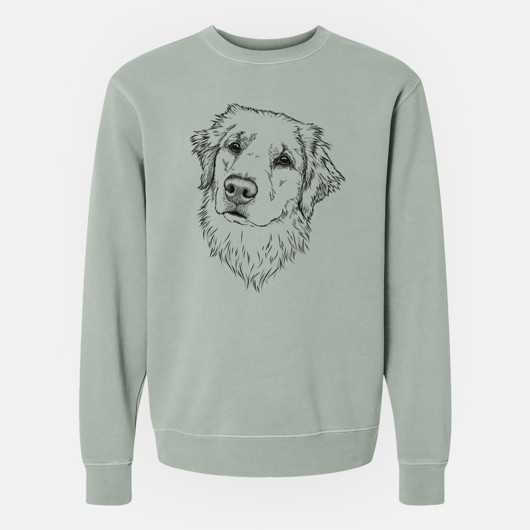 Bare Fiona the Golden Retriever - Unisex Pigment Dyed Crew Sweatshirt