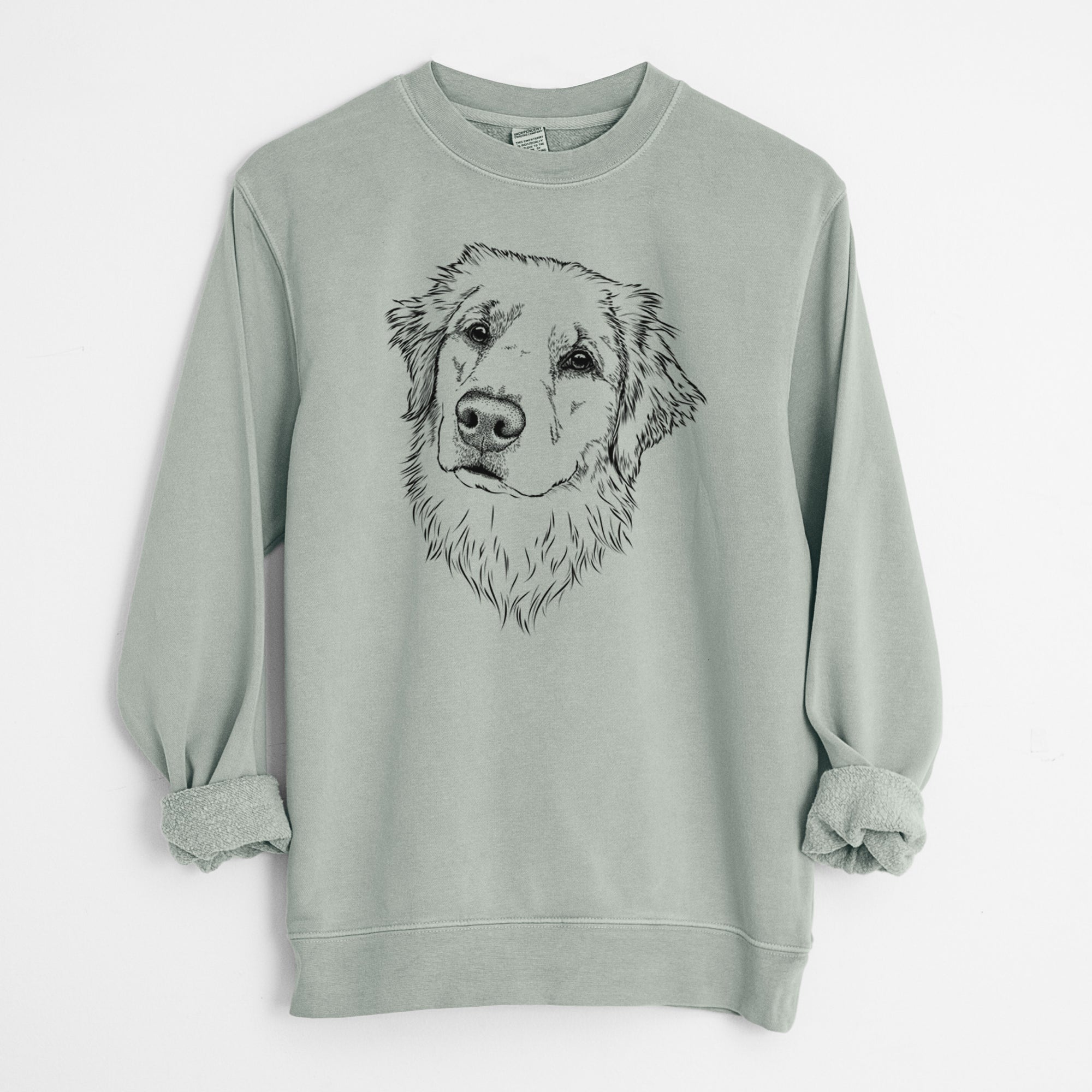 Bare Fiona the Golden Retriever - Unisex Pigment Dyed Crew Sweatshirt