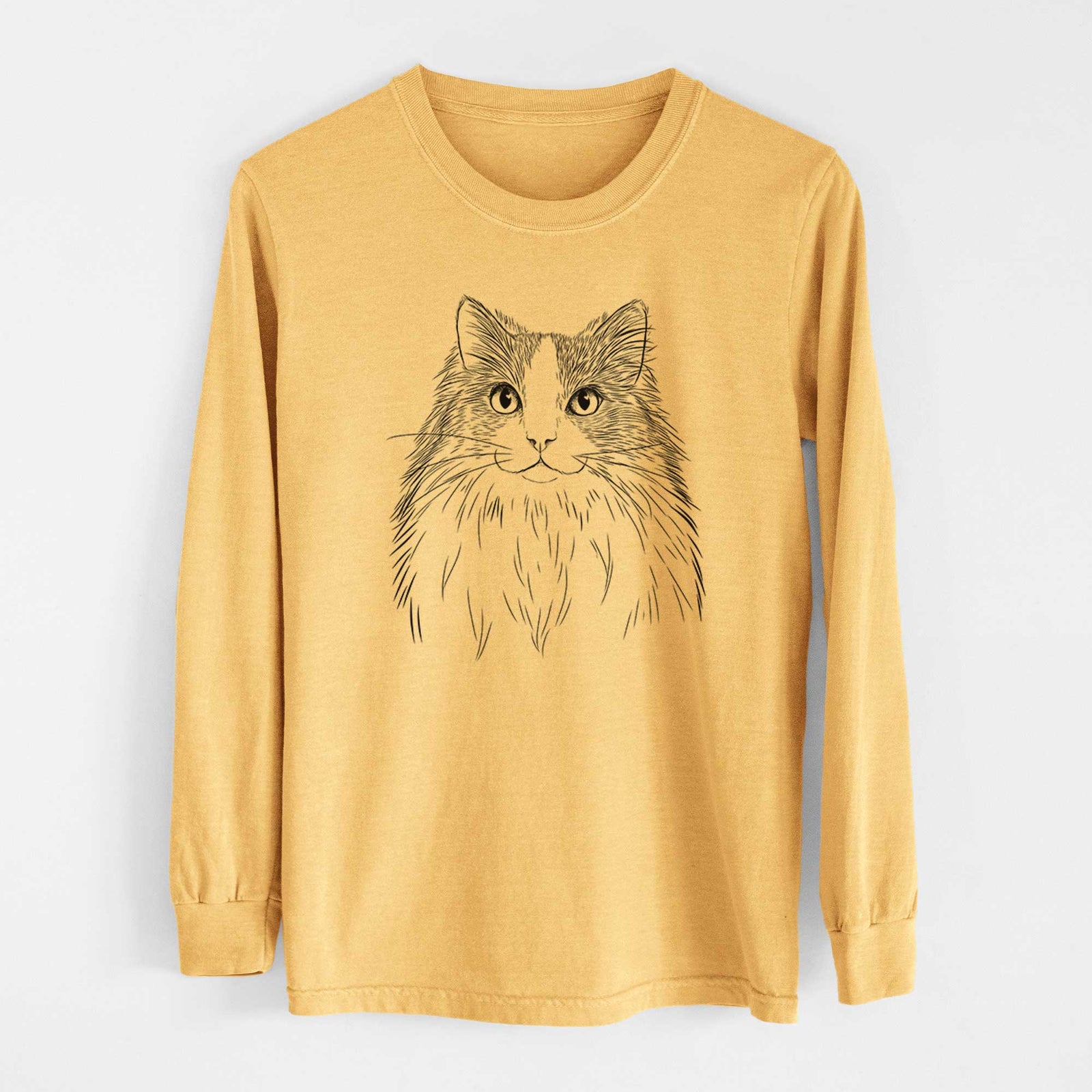 Bare Fiona the Ragdoll Cat - Heavyweight 100% Cotton Long Sleeve