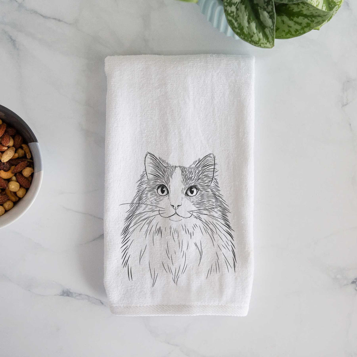 Fiona the Ragdoll Cat Decorative Hand Towel
