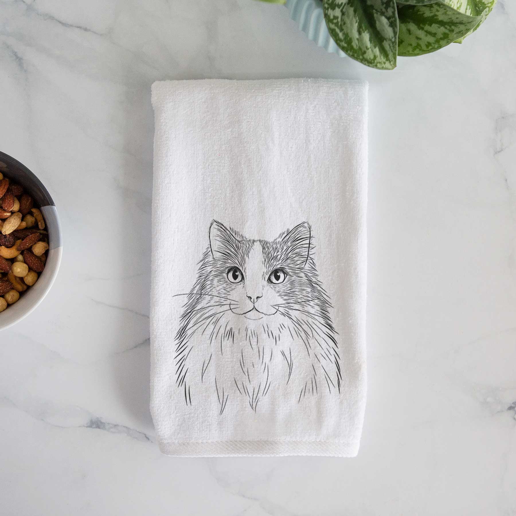 Fiona the Ragdoll Cat Decorative Hand Towel