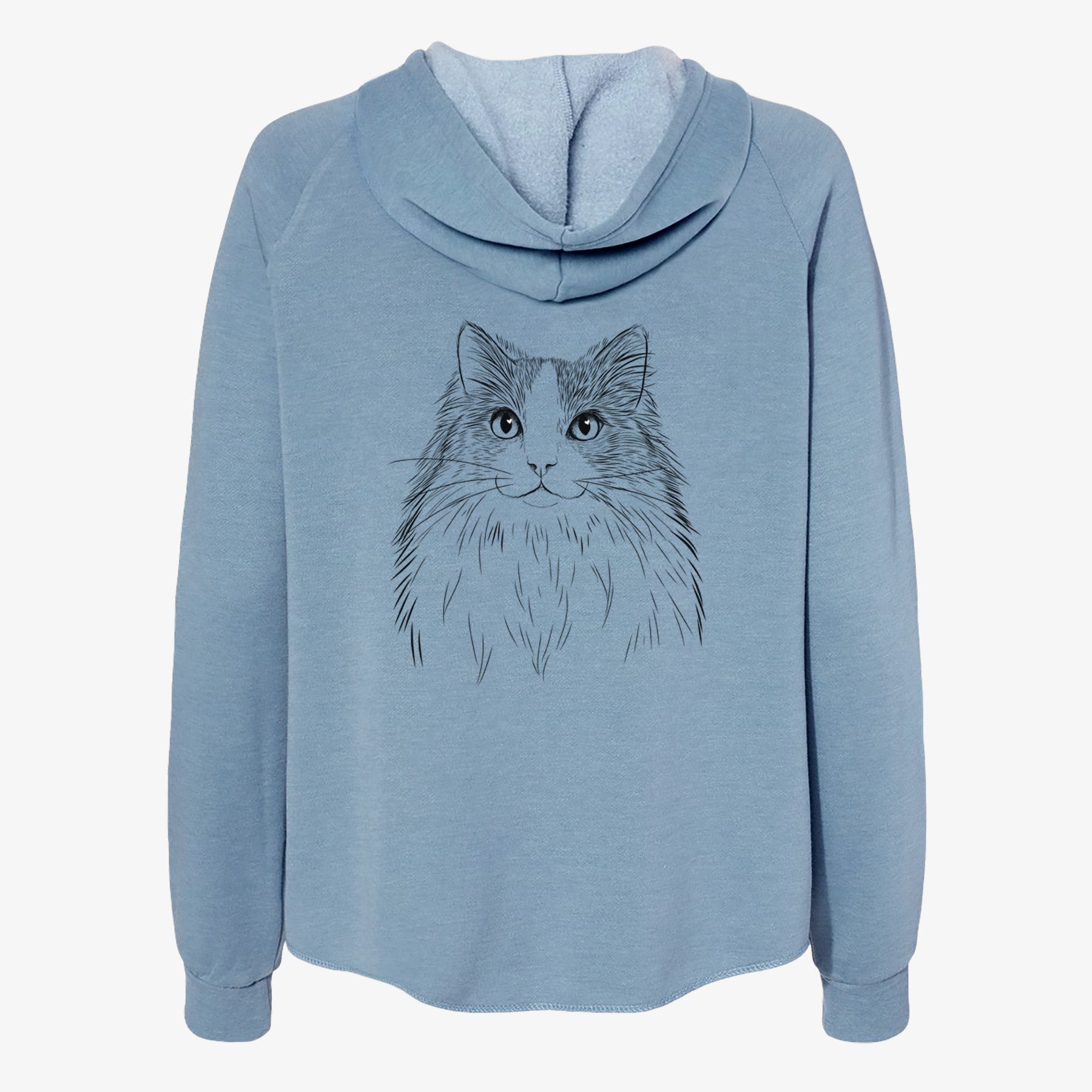 Fiona the Ragdoll Cat - Women's Cali Wave Zip-Up Sweatshirt