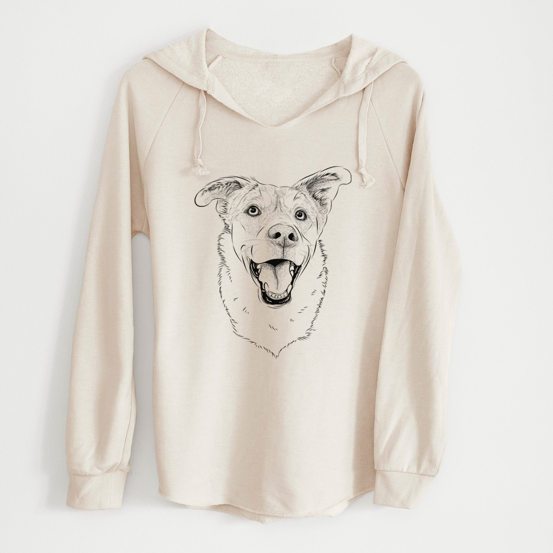 Bare Fira the Saint Bernard Husky Mix - Cali Wave Hooded Sweatshirt