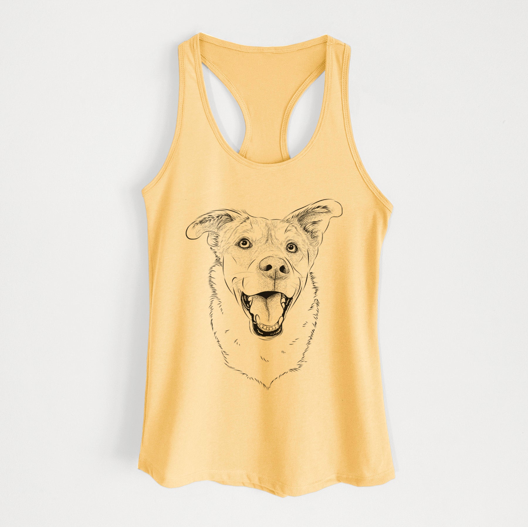 Fira the Saint Bernard Husky Mix - Women's Racerback Tanktop