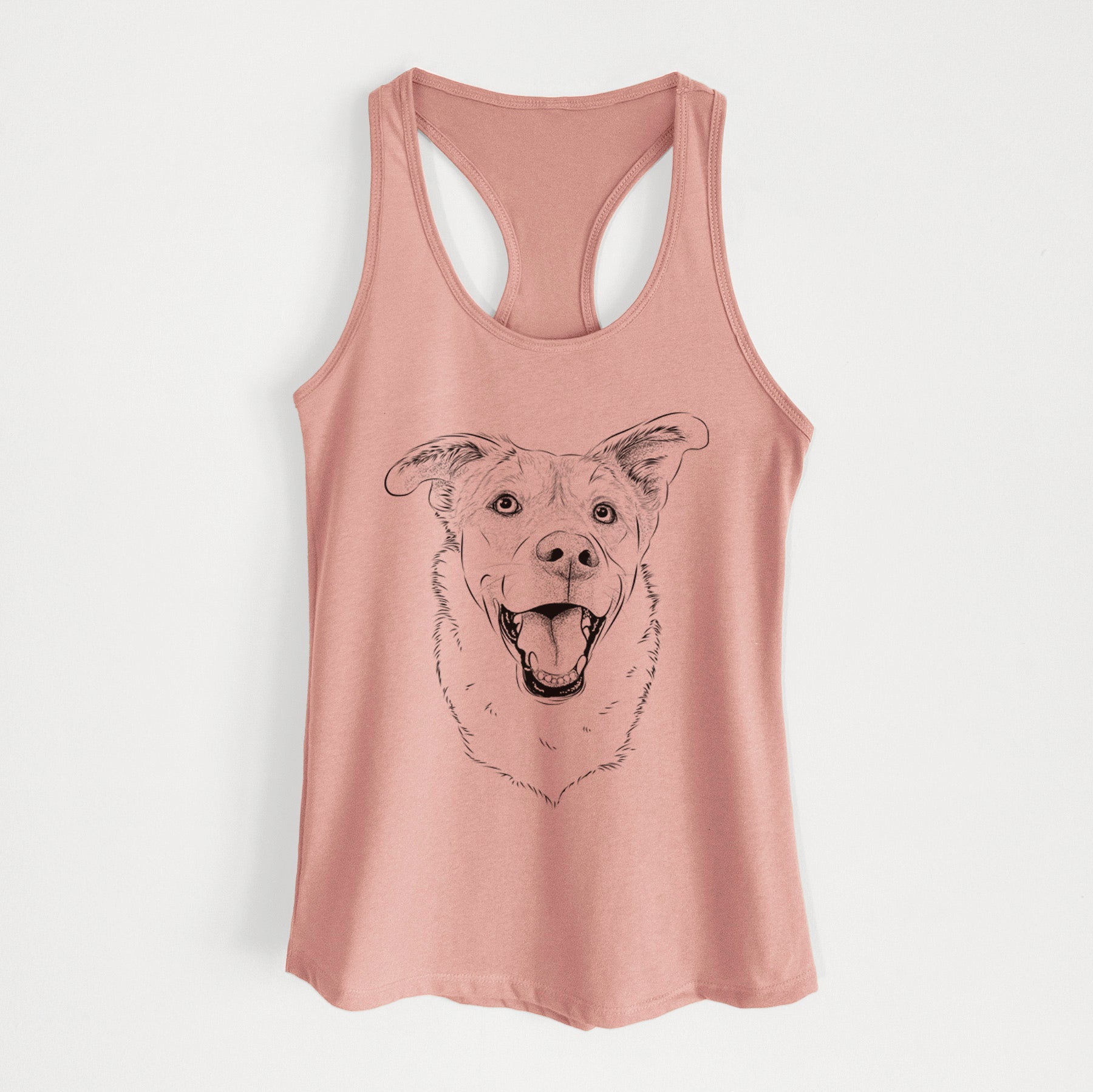 Fira the Saint Bernard Husky Mix - Women's Racerback Tanktop