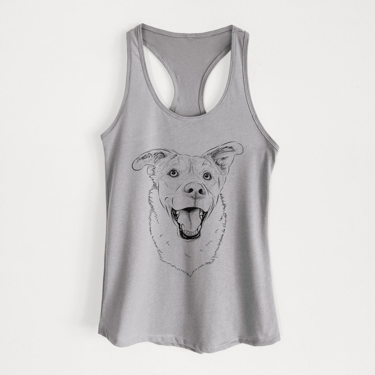 Fira the Saint Bernard Husky Mix - Women&#39;s Racerback Tanktop