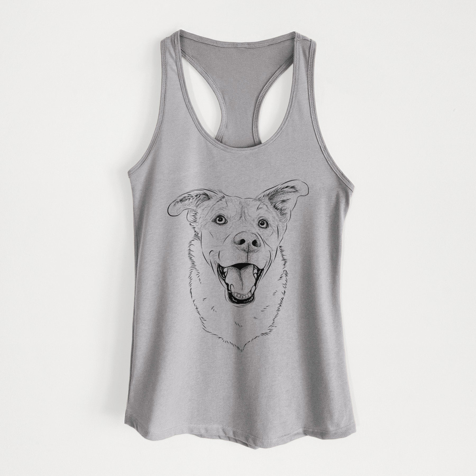 Fira the Saint Bernard Husky Mix - Women's Racerback Tanktop