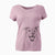 Bare Fira the Saint Bernard Husky Mix - Women's V-neck Shirt