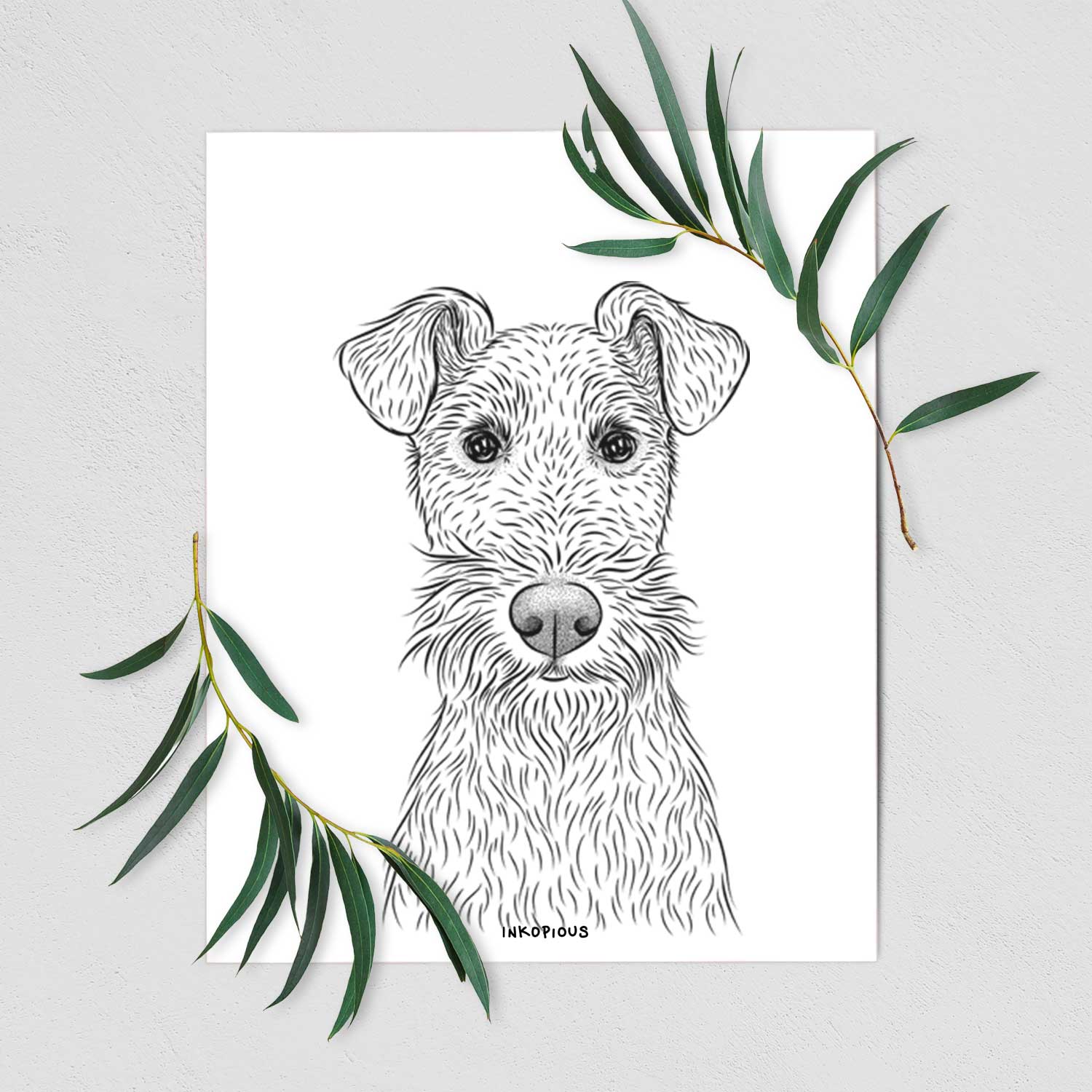 Fitz the Wire Fox Terrier Art Print