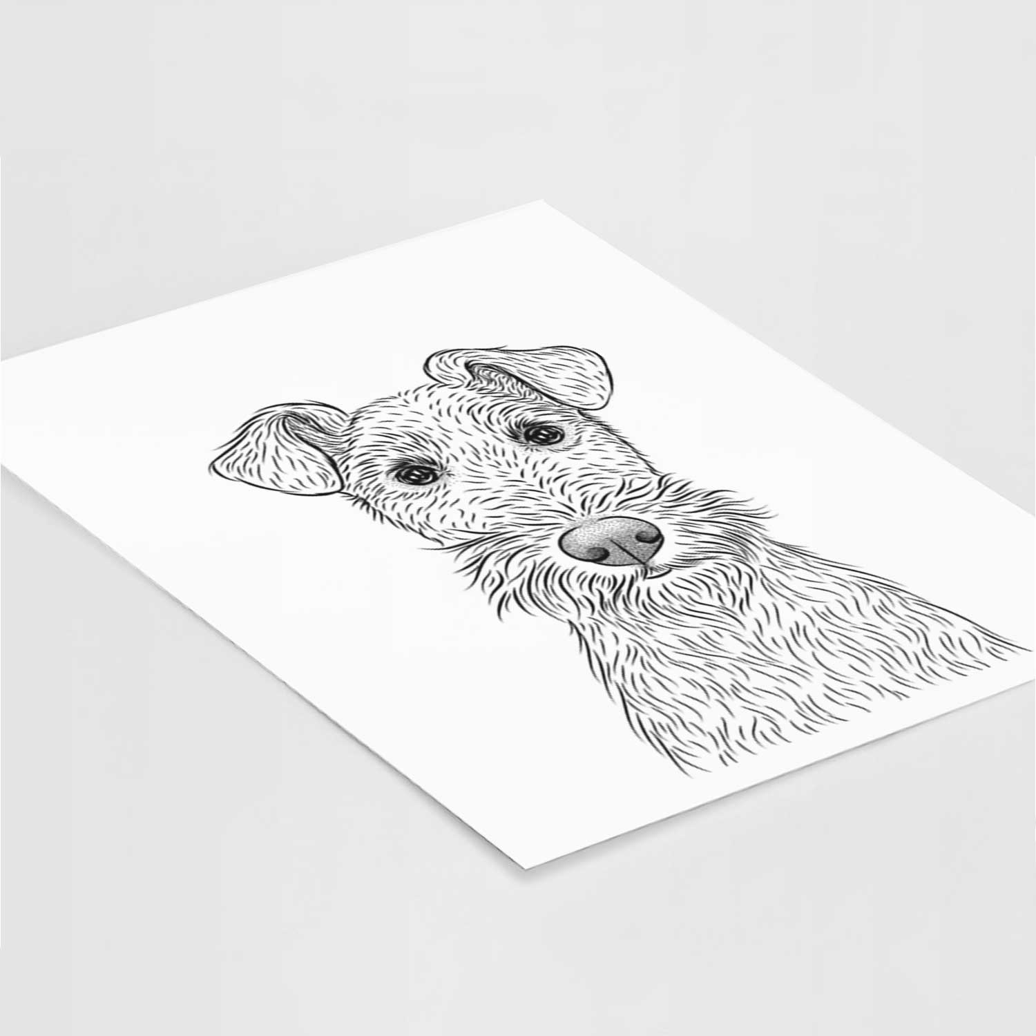 Fitz the Wire Fox Terrier Art Print