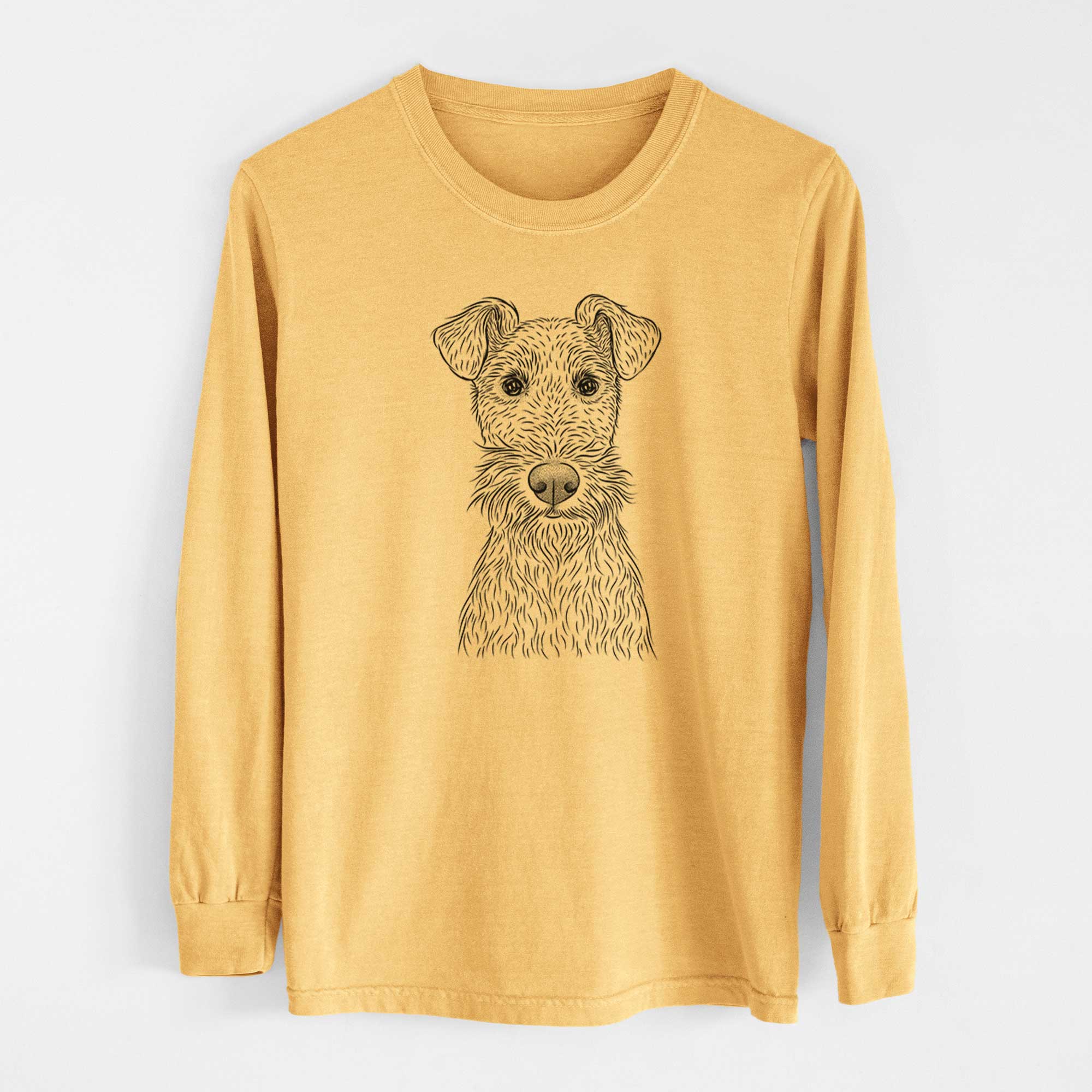 Bare Fitz the Wire Fox Terrier - Heavyweight 100% Cotton Long Sleeve