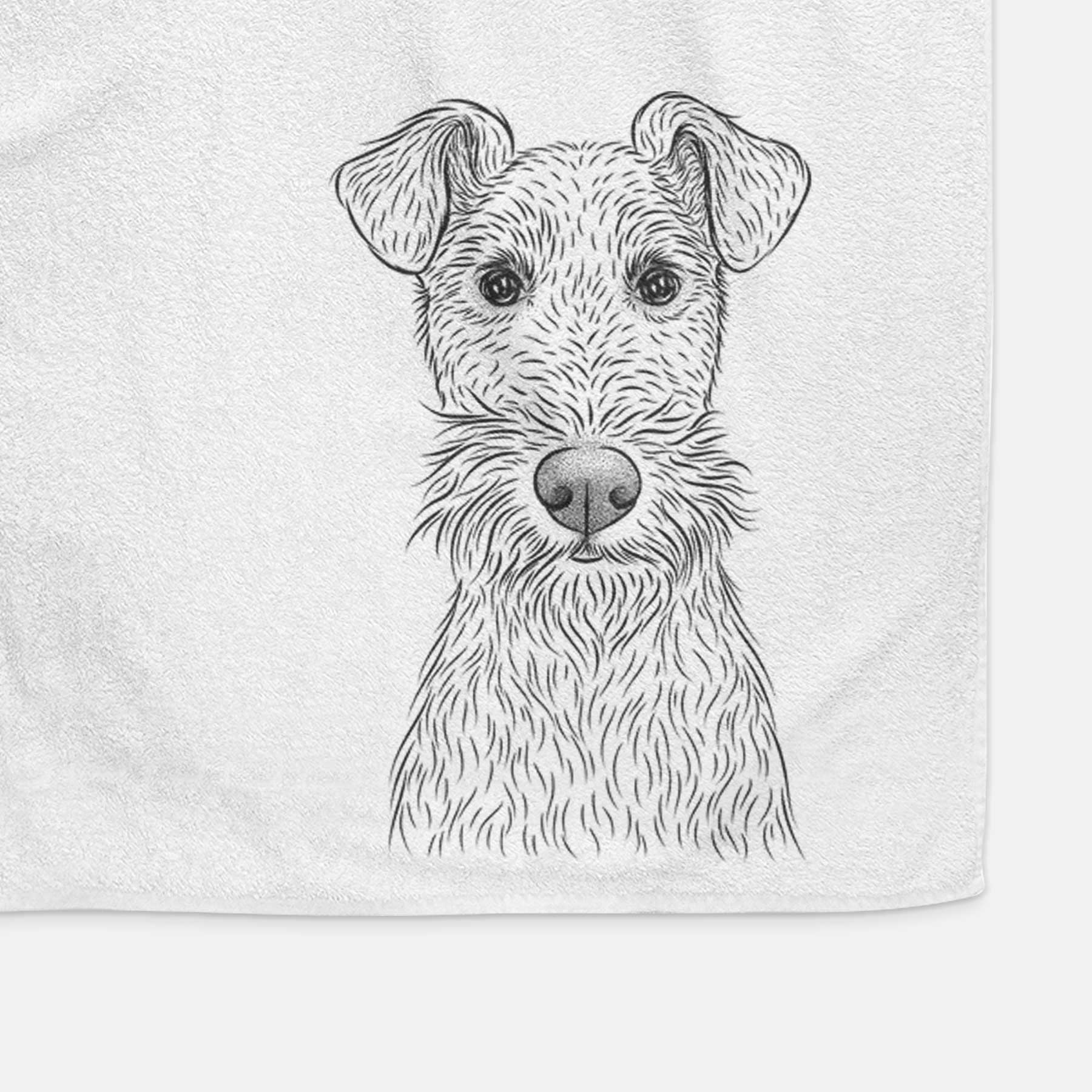 Fitz the Wire Fox Terrier Decorative Hand Towel