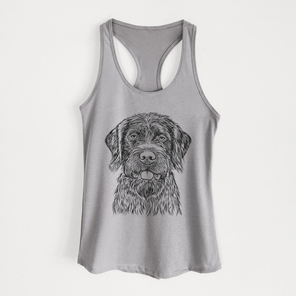 Fletcher the Wirehaired Pointing Griffon - Women&#39;s Racerback Tanktop