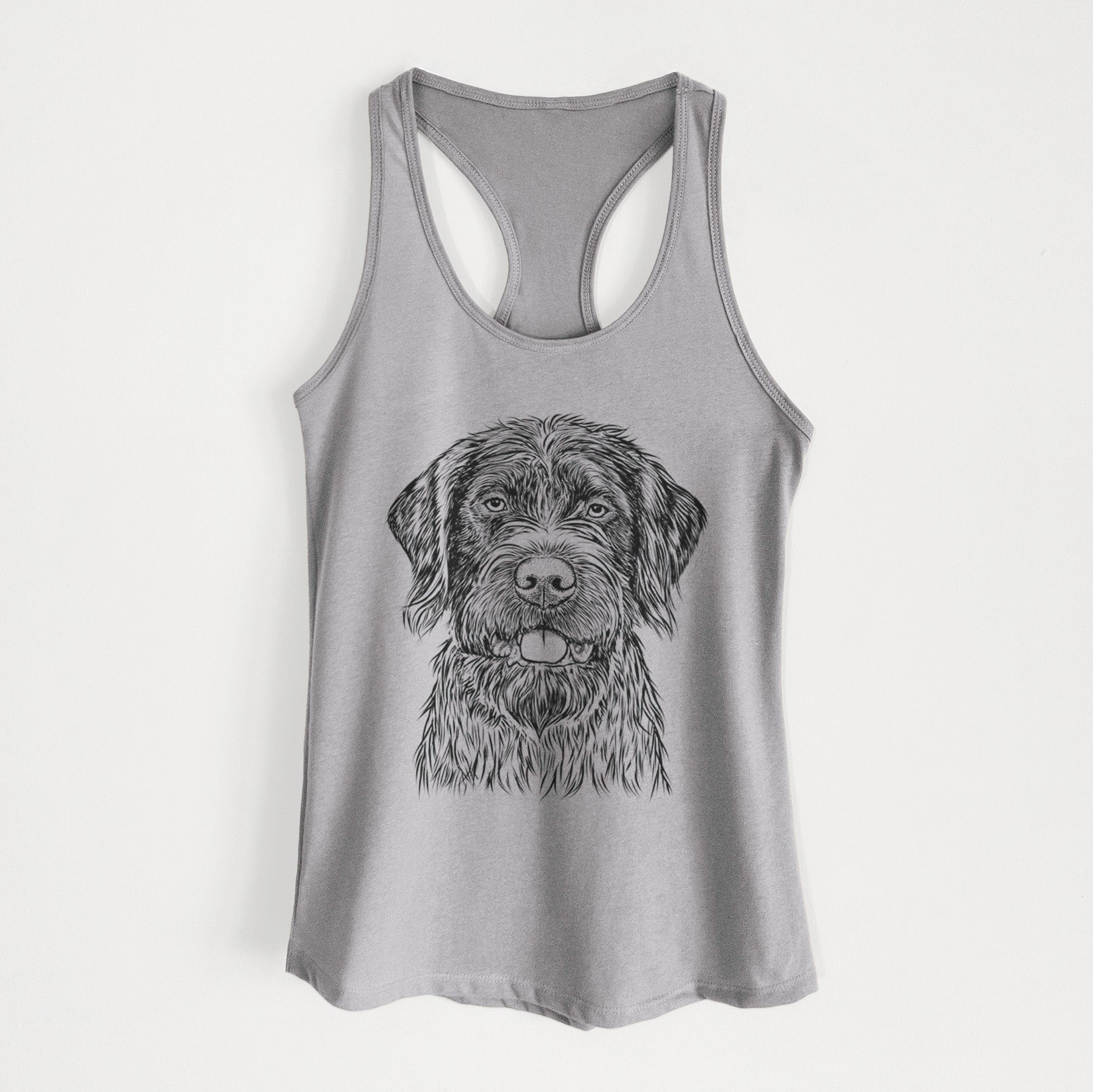 Fletcher the Wirehaired Pointing Griffon - Women's Racerback Tanktop