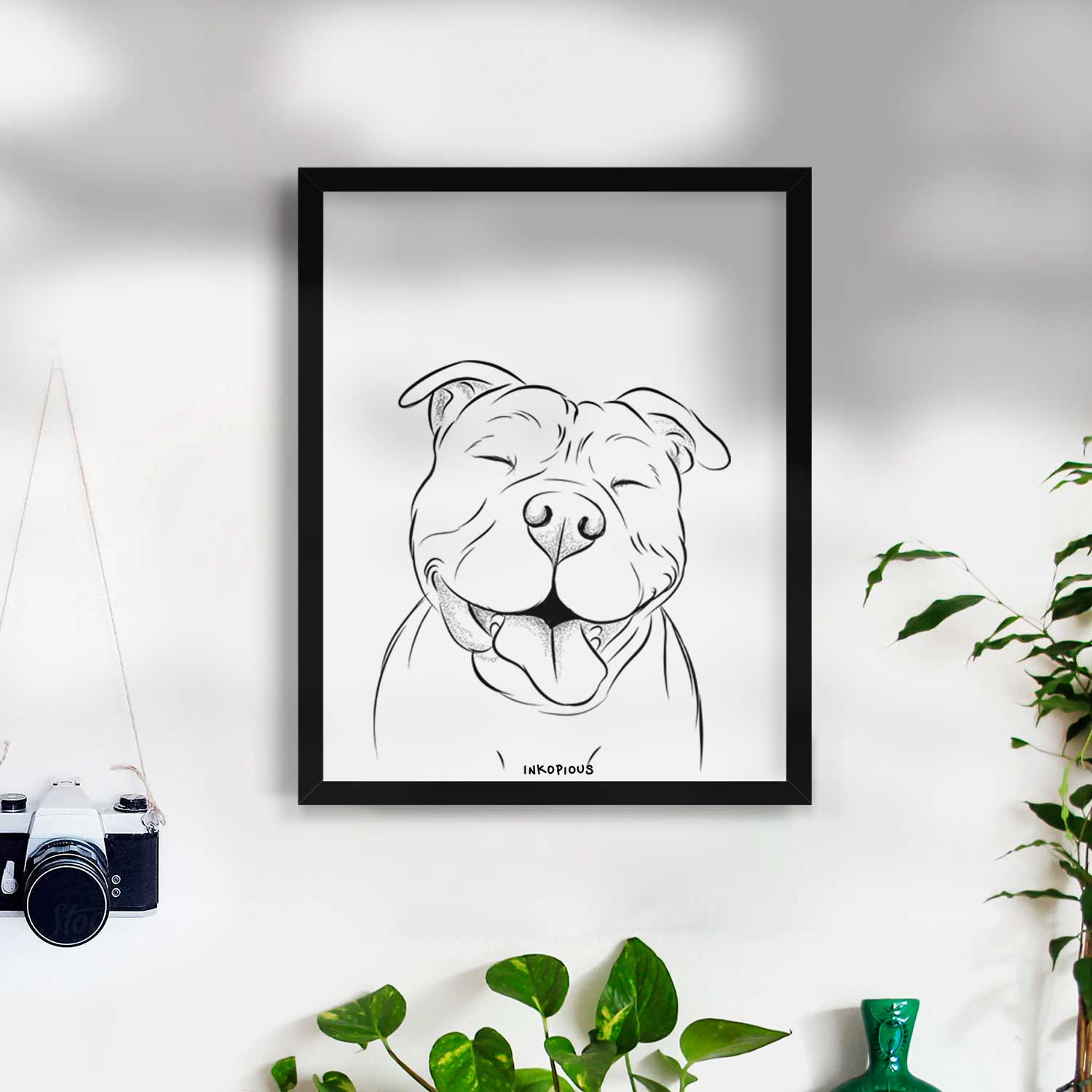 Floki the American Bully Art Print