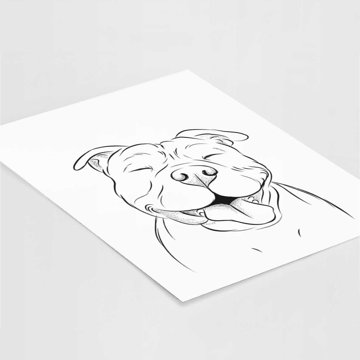 Floki the American Bully Art Print