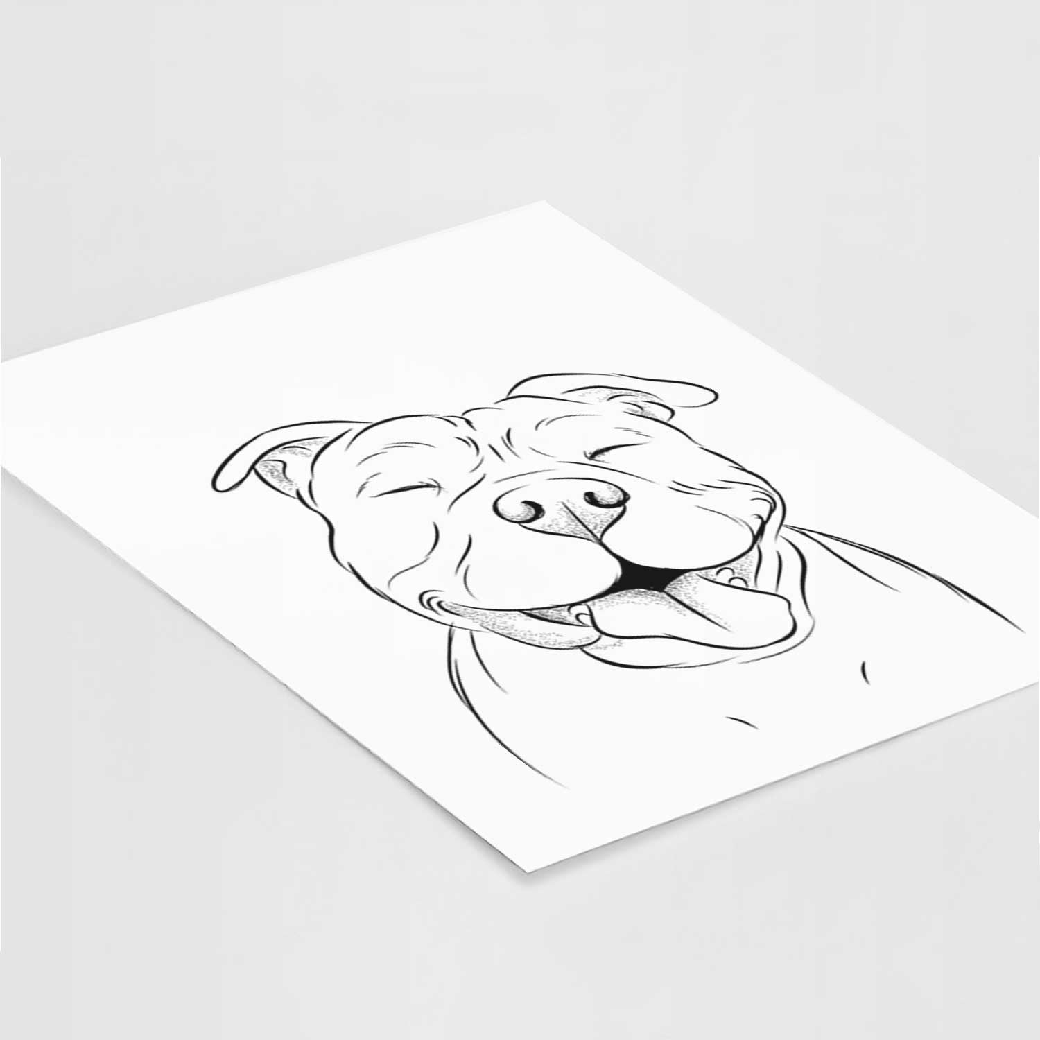 Floki the American Bully Art Print