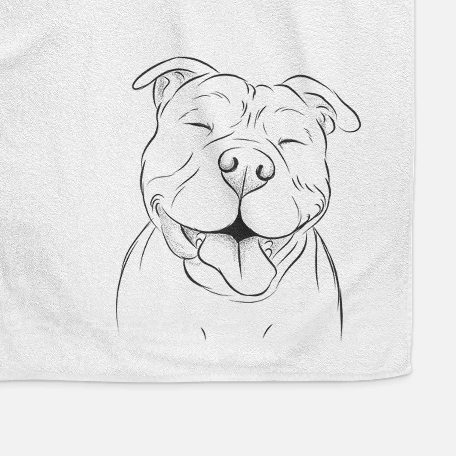 Floki the American Bully Decorative Hand Towel