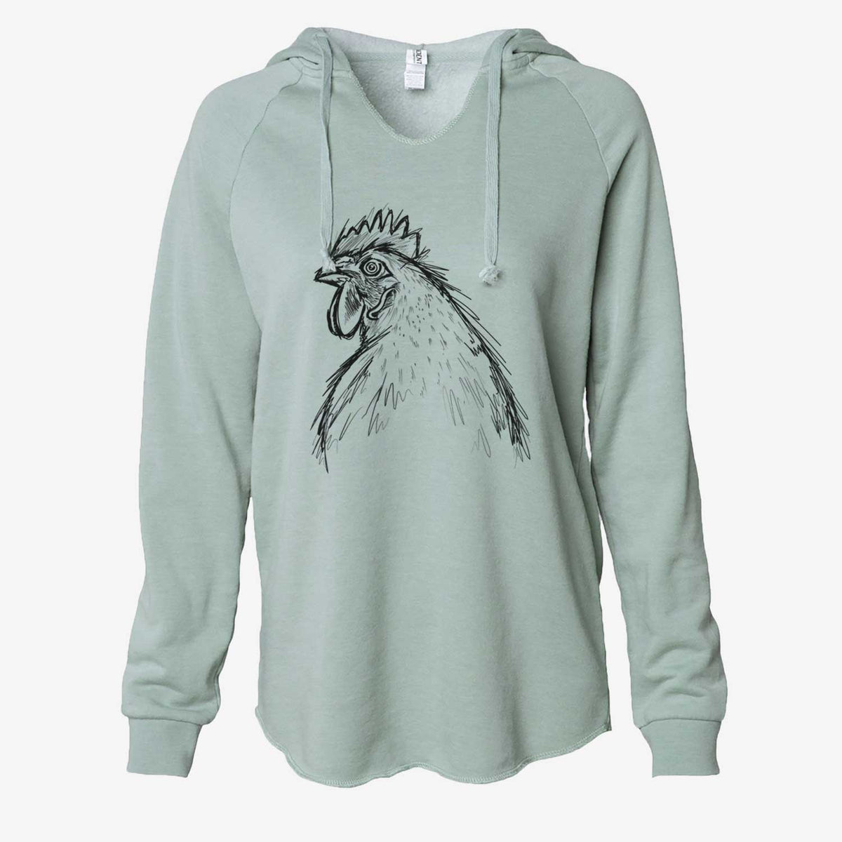 Florence the White Leghorn Hen - Cali Wave Hooded Sweatshirt