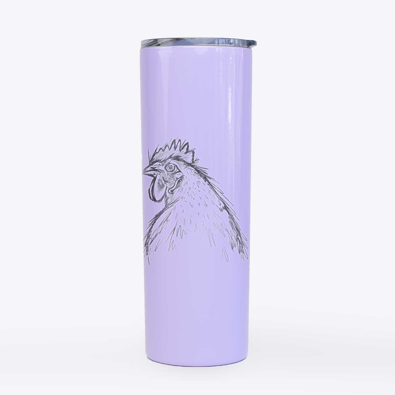 Florence the White Leghorn Hen - 20oz Skinny Tumbler