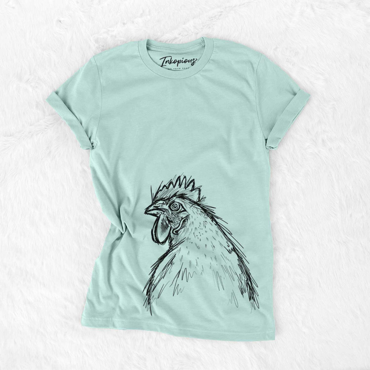 Florence the White Leghorn Hen - Bella Canvas Unisex Crewneck
