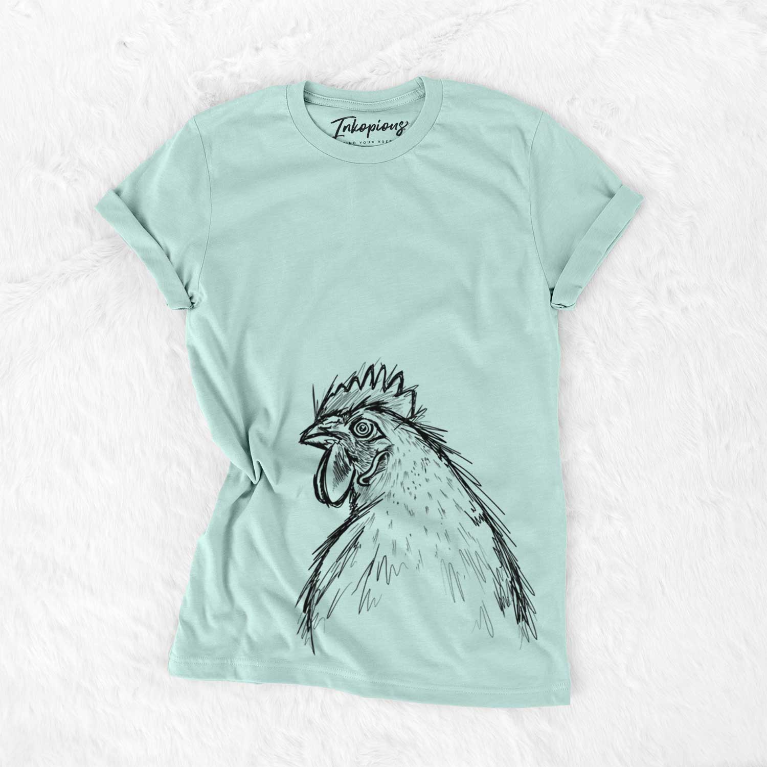 Florence the White Leghorn Hen - Bella Canvas Unisex Crewneck