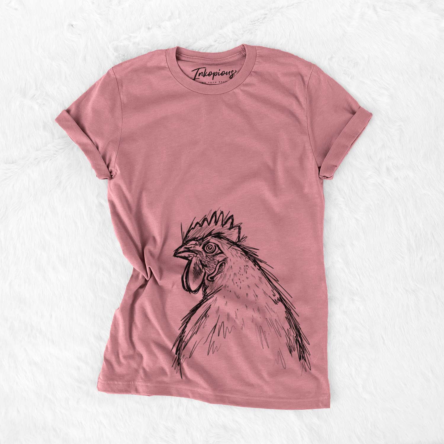 Florence the White Leghorn Hen - Bella Canvas Unisex Crewneck