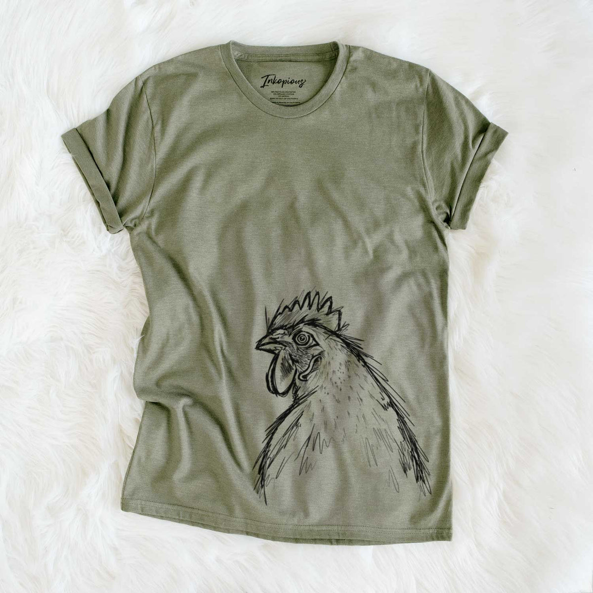 Florence the White Leghorn Hen - Bella Canvas Unisex Crewneck