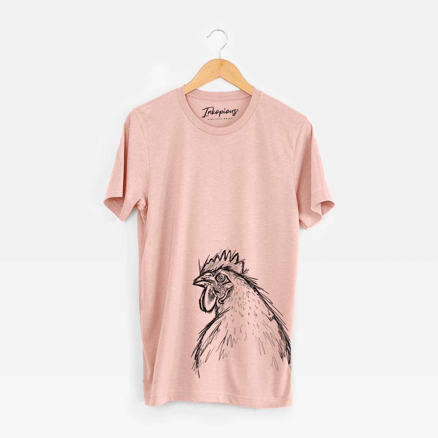 Florence the White Leghorn Hen - Bella Canvas Unisex Crewneck