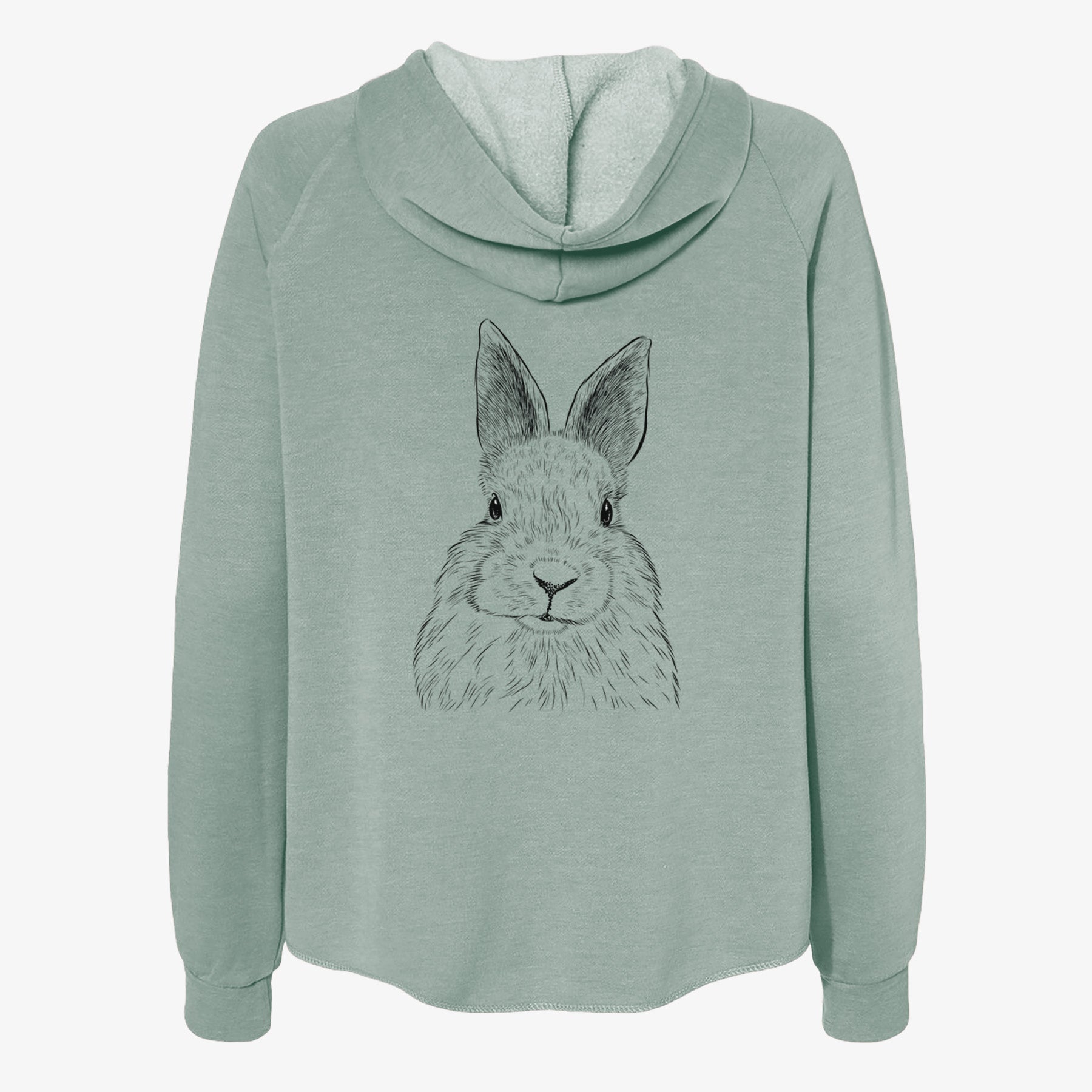 Flower the Rex Rabbit - Women's Cali Wave Zip-Up Sweatshirt