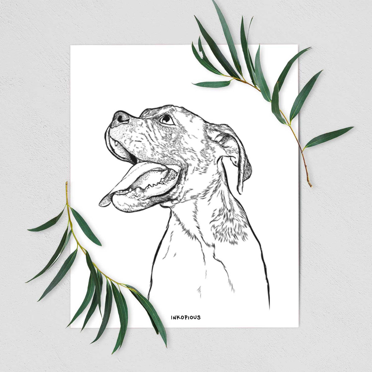 Floyd the Boxer Art Print