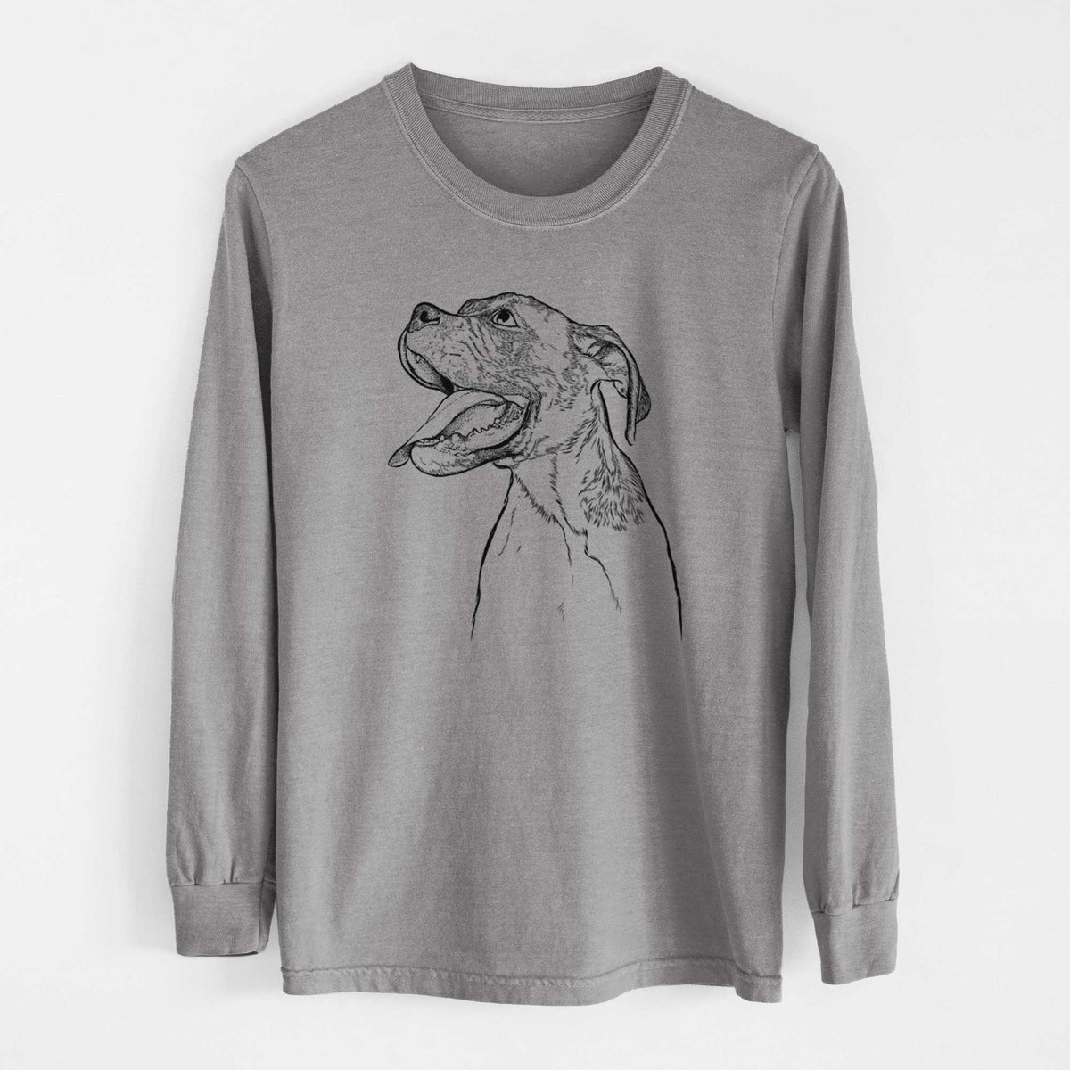 Bare Floyd the Boxer - Heavyweight 100% Cotton Long Sleeve