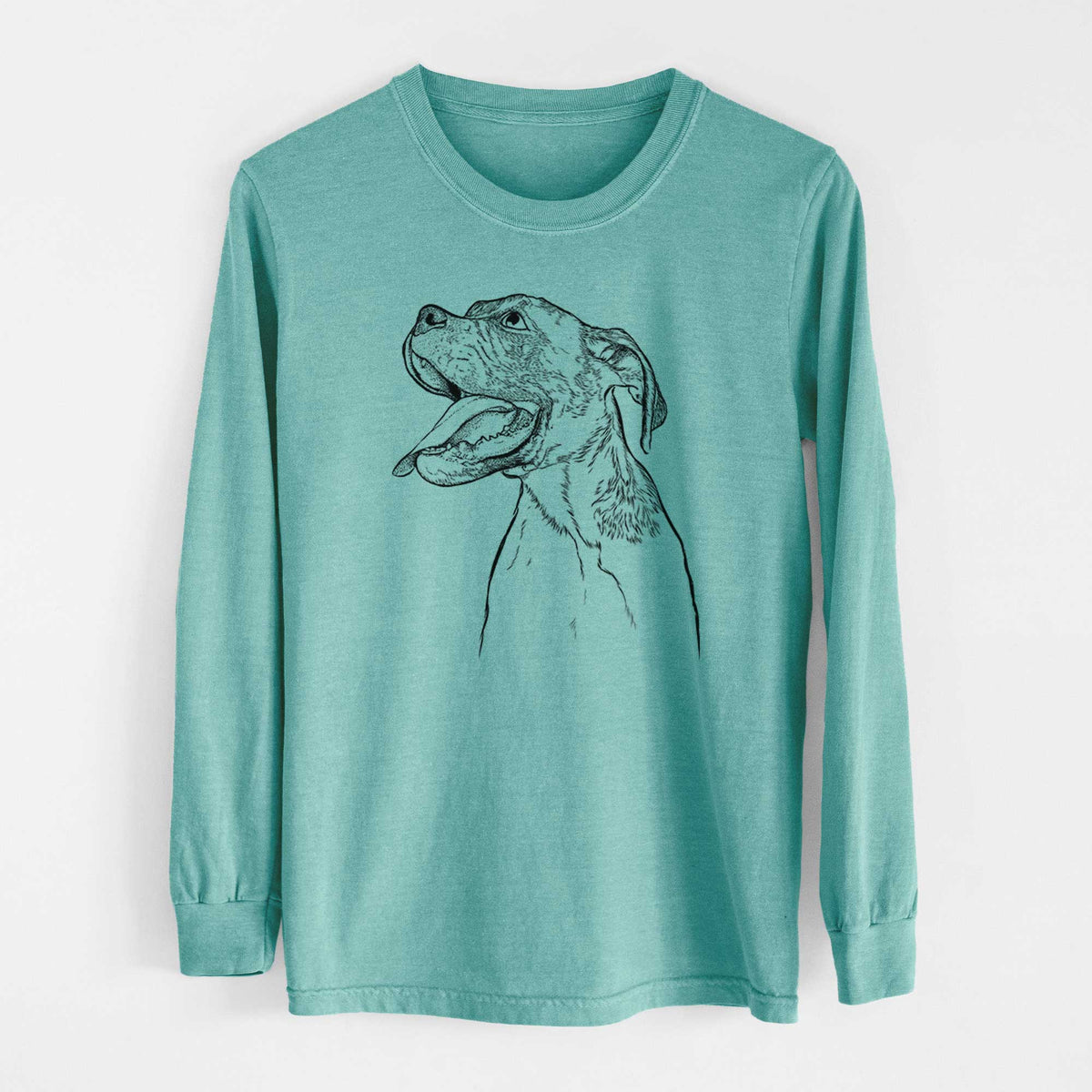 Bare Floyd the Boxer - Heavyweight 100% Cotton Long Sleeve