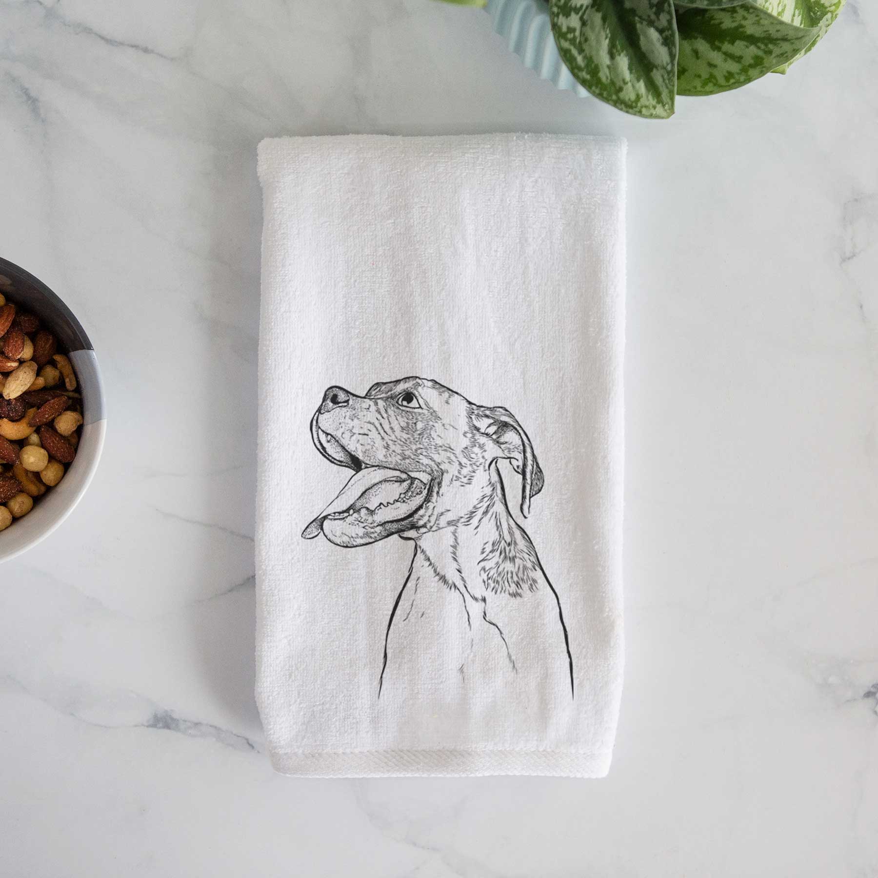 Floyd the Boxer Decorative Hand Towel