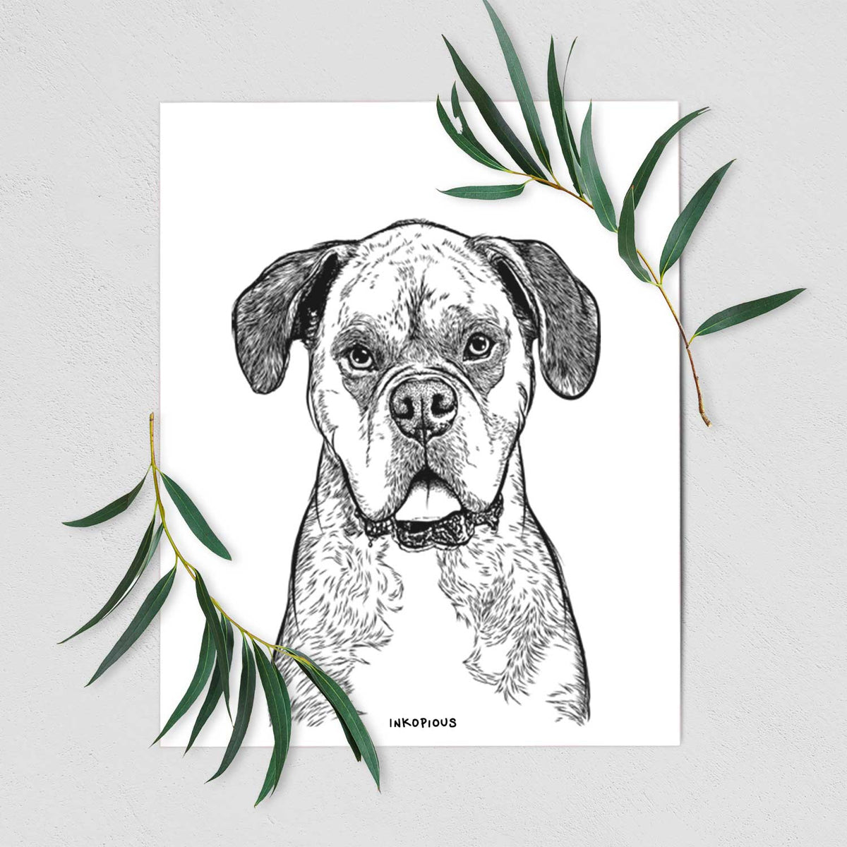 Floydie Bear the Boxer Art Print