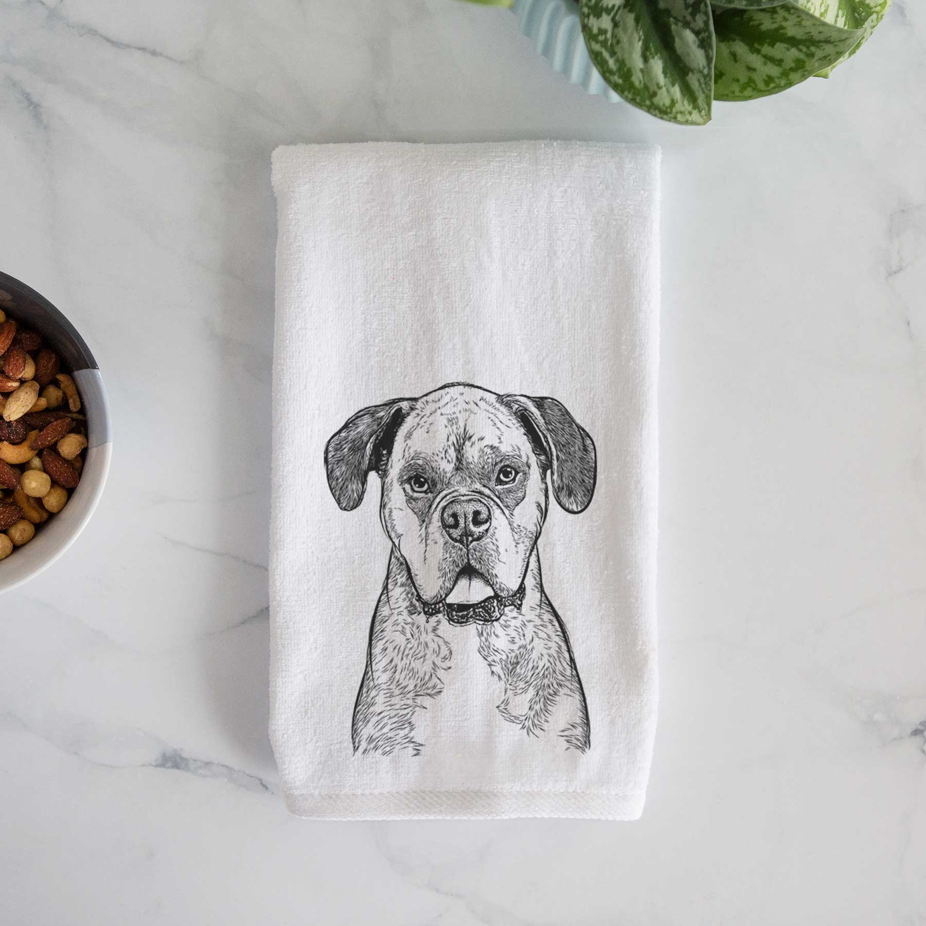 Floydie Bear the Boxer Decorative Hand Towel