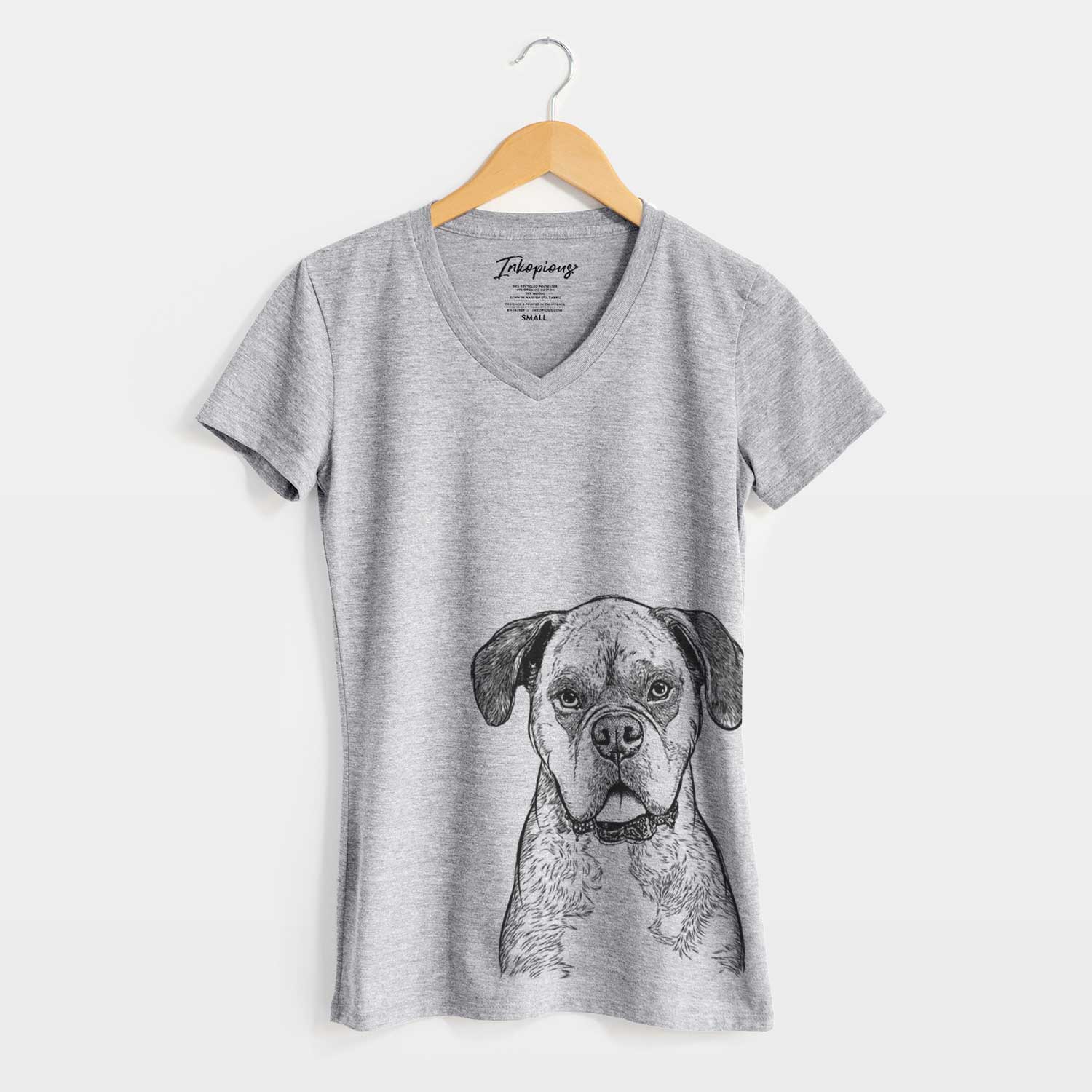 Bare Floydie Bear the Boxer - Women's V-neck Shirt