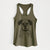 Floydie Bear the Boxer - Women's Racerback Tanktop