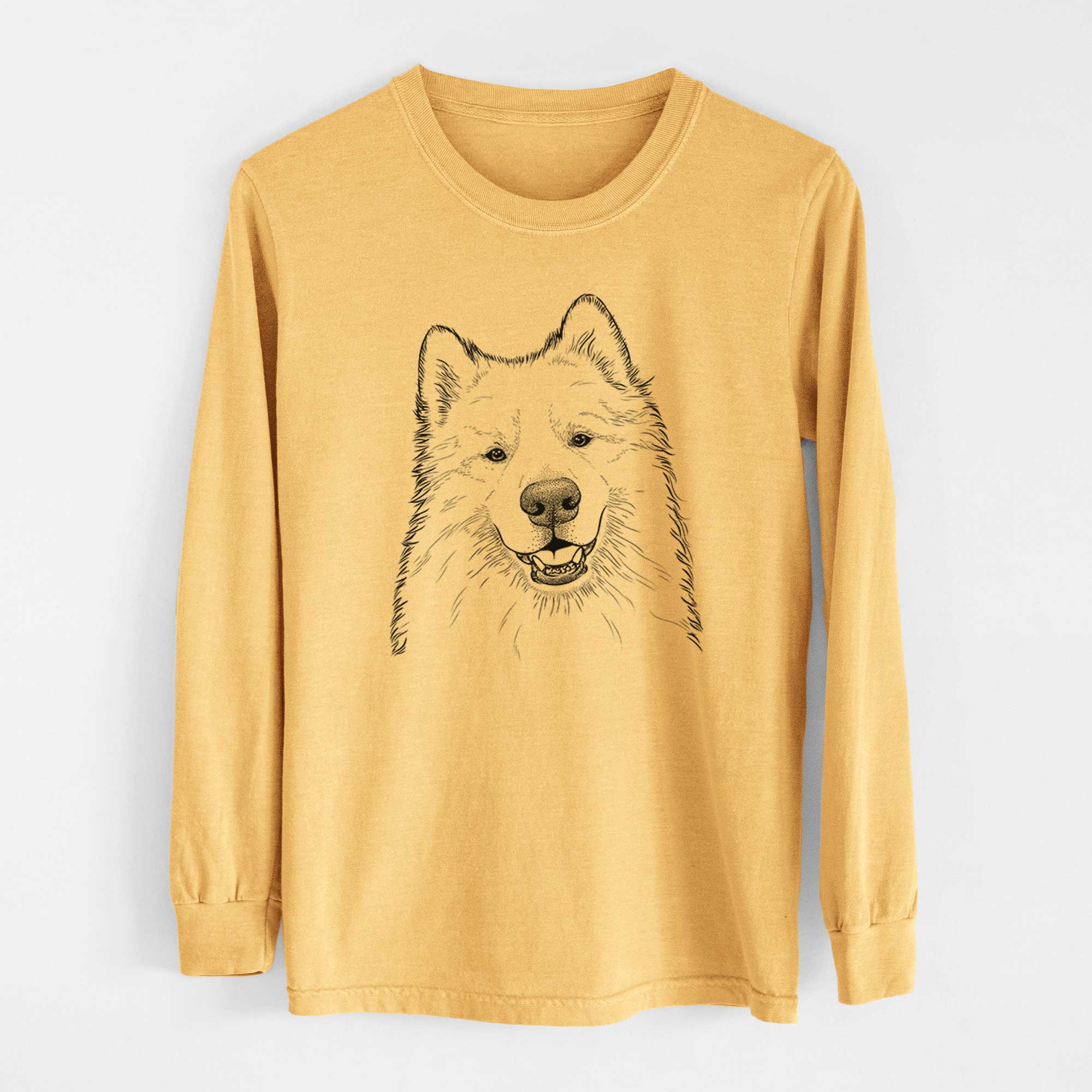 Bare Foster the Samoyed - Heavyweight 100% Cotton Long Sleeve