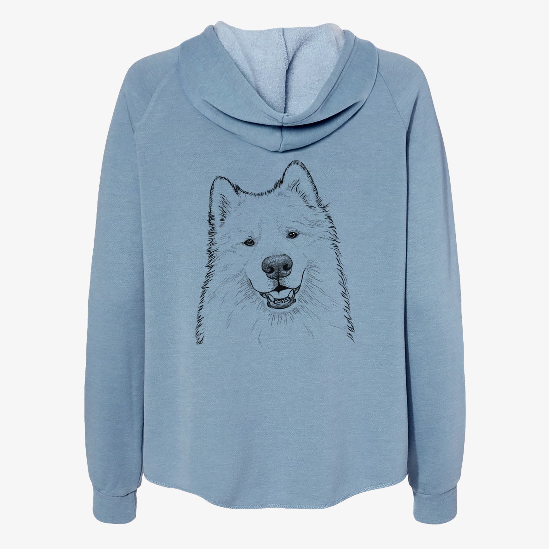 Foster the Samoyed - Women's Cali Wave Zip-Up Sweatshirt