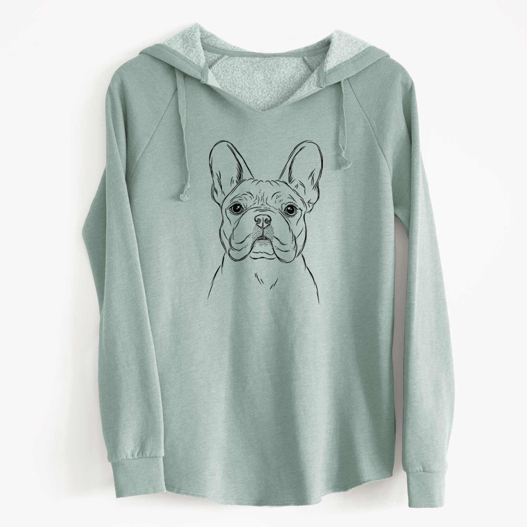 Bare Franco the French Bulldog - Cali Wave Hooded Sweatshirt