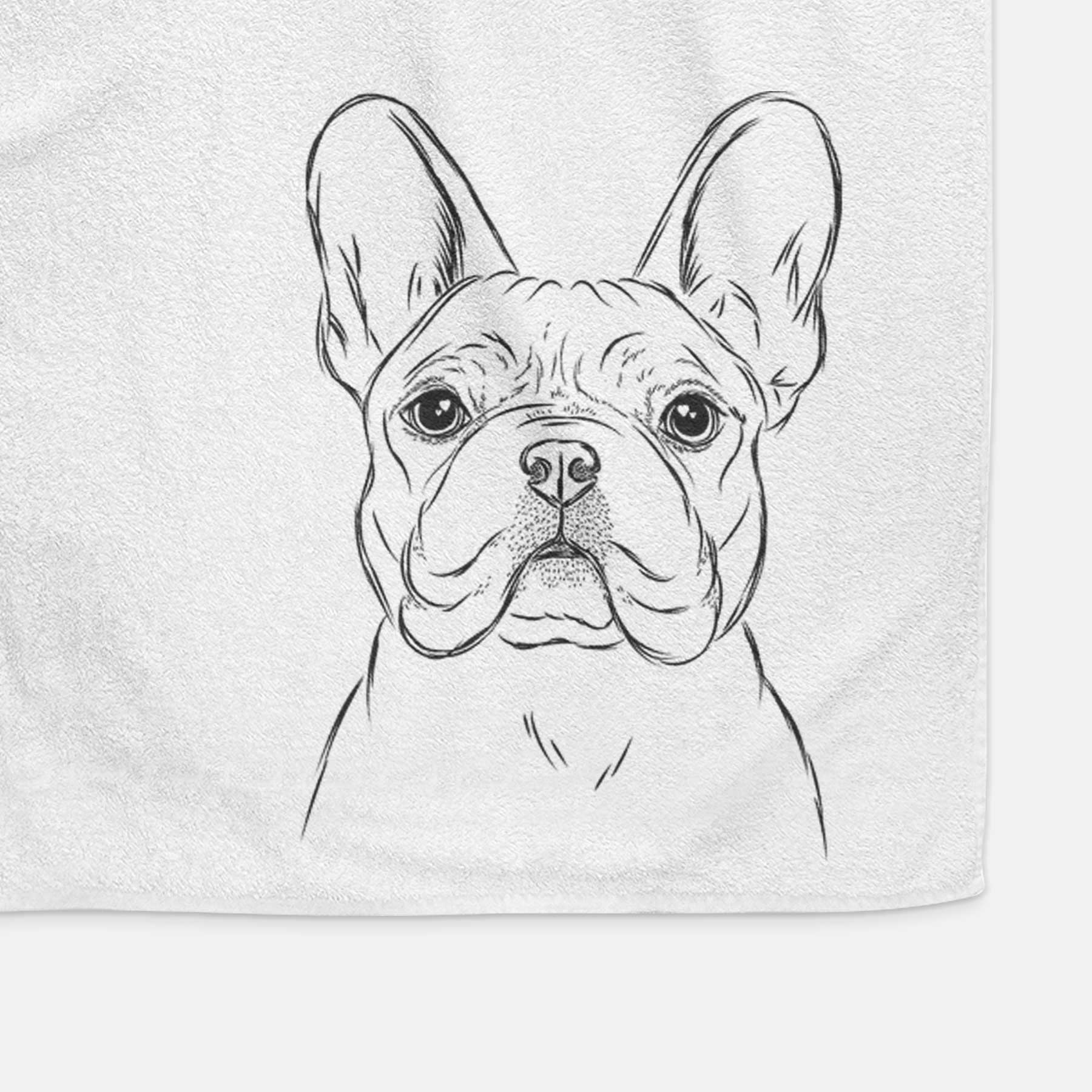 Franco the French Bulldog Decorative Hand Towel