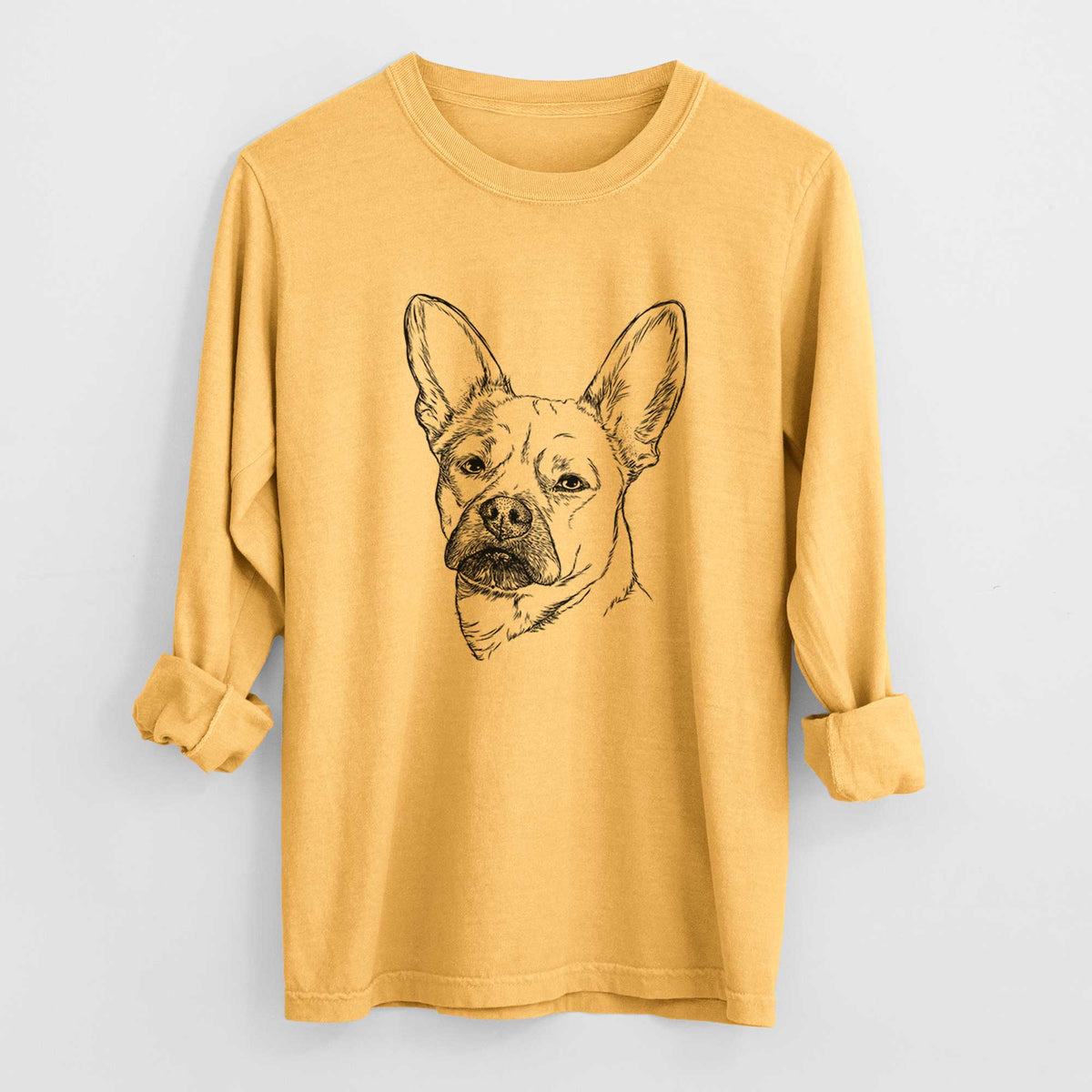 Bare Frankie the Mixed Breed - Heavyweight 100% Cotton Long Sleeve