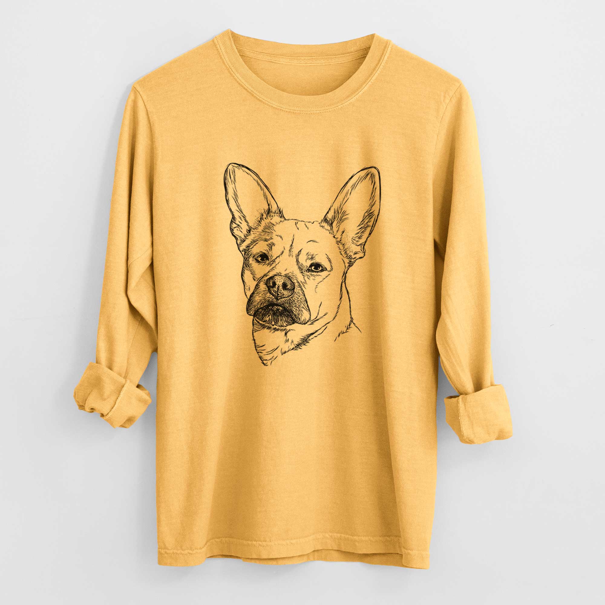 Bare Frankie the Mixed Breed - Heavyweight 100% Cotton Long Sleeve