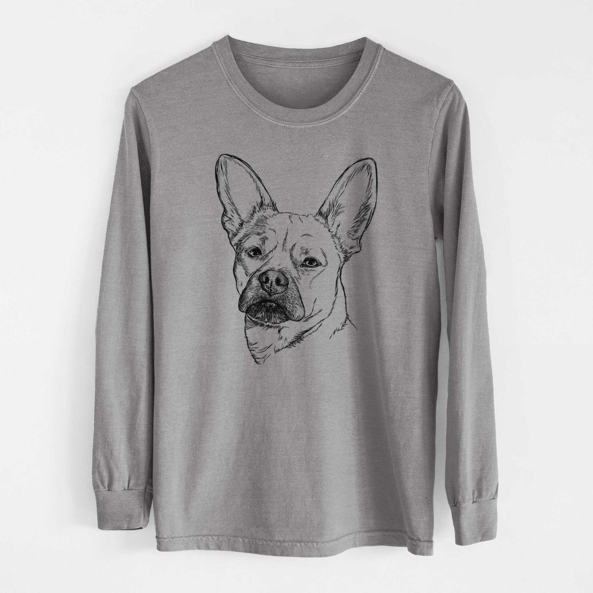Bare Frankie the Mixed Breed - Heavyweight 100% Cotton Long Sleeve