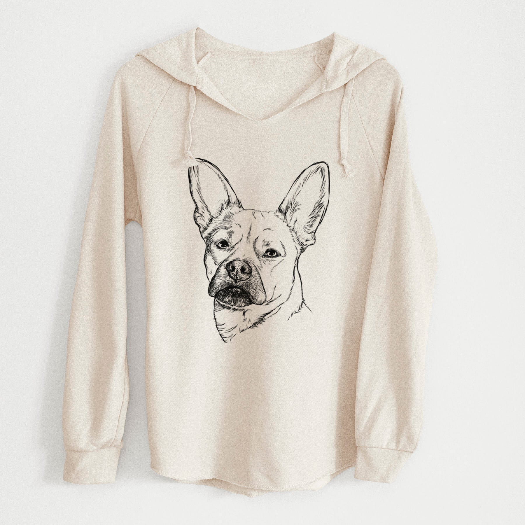 Bare Frankie the Mixed Breed - Cali Wave Hooded Sweatshirt