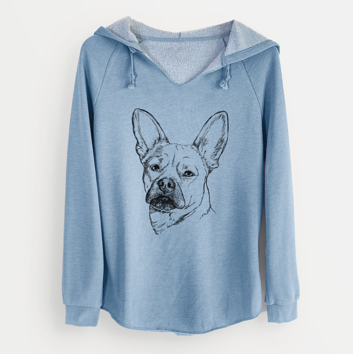 Bare Frankie the Mixed Breed - Cali Wave Hooded Sweatshirt