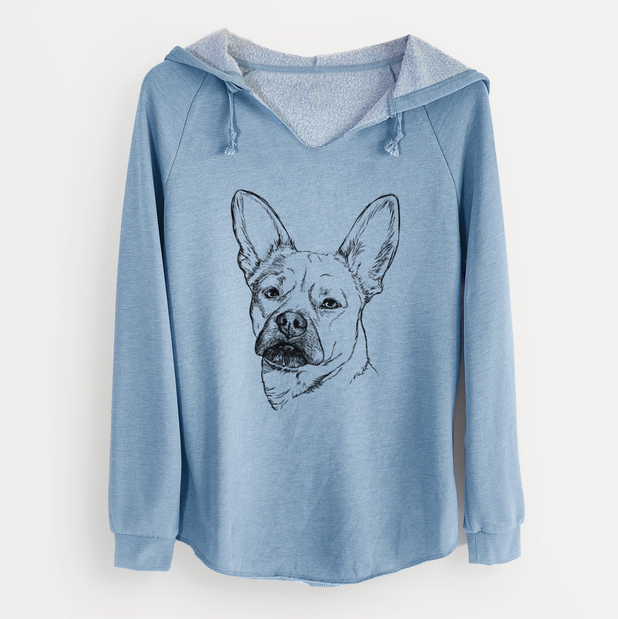 Bare Frankie the Mixed Breed - Cali Wave Hooded Sweatshirt